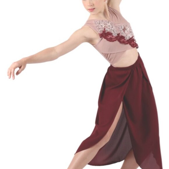 Artistic Dance Designs Other - Artistic Dance Designs Soaring Costume – 3 Piece – Rose/Wine – XSA